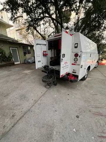 Magnet Plumbing service vehicle on-site for Water Heater Repair in Pine Hills